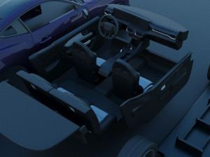 Ford-Mustang 2024 Dark Horse Model do druku 3D