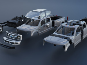 Ford-F350 - 2023 3D-printmodel