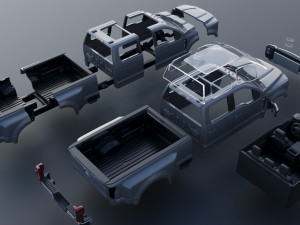 Ford-F350 - 2023 3D-printmodel