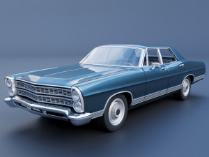 Ford-Galaxie 500 1967 4 door 3D Baskı Modeli