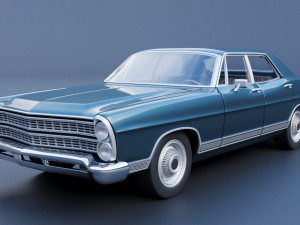 Ford-Galaxie 500 1967 4 door 3D प्रिंट मॉडल