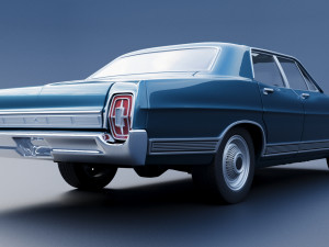 Ford-Galaxie 500 1967 4 door 3D प्रिंट मॉडल