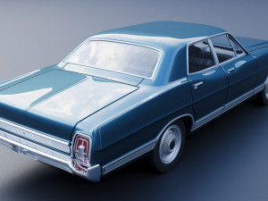 Ford-Galaxie 500 1967 4 door 3D प्रिंट मॉडल