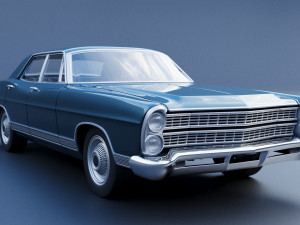 Ford-Galaxie 500 1967 4 door 3D प्रिंट मॉडल