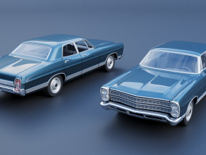 Ford-Galaxie 500 1967 4 door 3D प्रिंट मॉडल