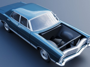 Ford-Galaxie 500 1967 4 door 3D प्रिंट मॉडल