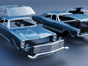 Ford-Galaxie 500 1967 4 door 3D प्रिंट मॉडल