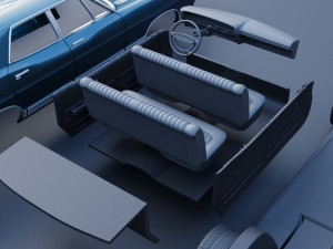 Ford-Galaxie 500 1967 4 door 3D प्रिंट मॉडल