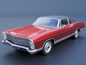 Ford-LTD Coup&eacute; 1967 Modelo de Impressão 3D