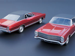 Ford-LTD Coupe 1967 3D Print Model
