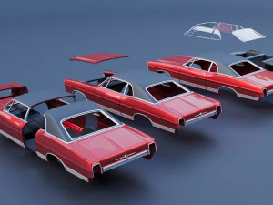 Ford-LTD Coupe 1967 3D Print Model