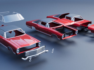 Ford-LTD Coupe 1967 3D Принт Модель