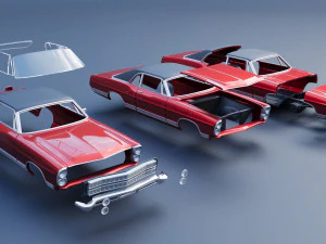 Ford-LTD Coupe 1967 3D Print Model