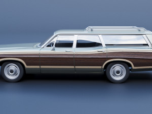 Ford-Country Squire 1967 3D प्रिंट मॉडल