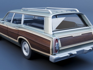 Ford-Country Squire 1967 3D प्रिंट मॉडल