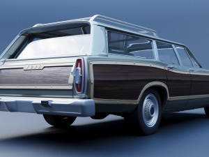 Ford-Country Squire 1967 3D प्रिंट मॉडल