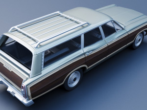 Ford-Country Squire 1967 3D प्रिंट मॉडल