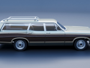 Ford-Country Squire 1967 3D प्रिंट मॉडल