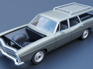 Ford-Country Squire 1967 3D प्रिंट मॉडल