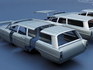 Ford-Country Squire 1967 3D Print Model
