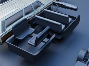Ford-Country Squire 1967 3D Print Model