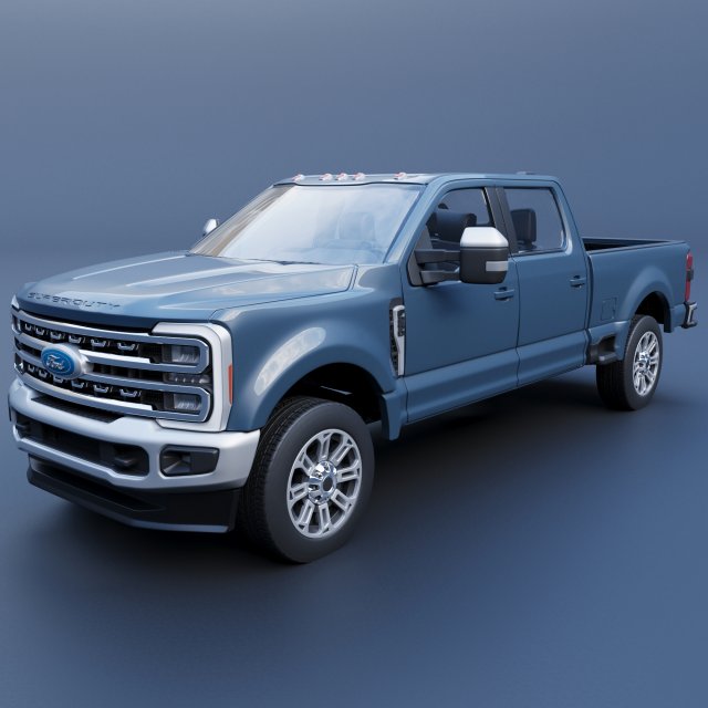 Ford-F250 - 2023 3D-Druckmodell .c4d .max .obj .3ds .fbx .stl .blend 