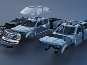 Ford-F250 - 2023 3D-Druckmodell