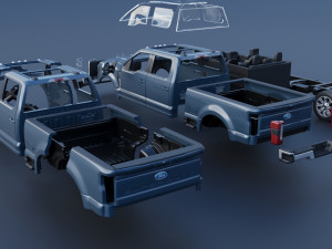 Ford-F250 - 2023 3D-Druckmodell