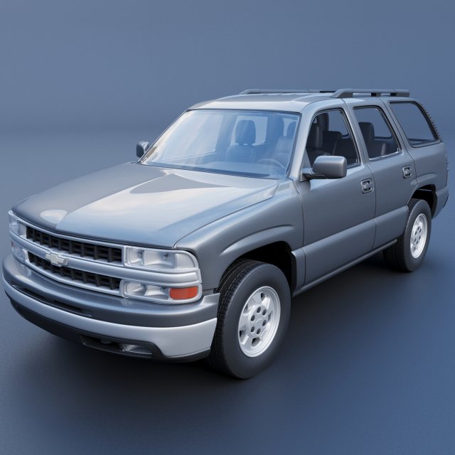 Chevrolet Tahoe 2002 3D Print Model .c4d .max .obj .3ds .fbx .stl .blend