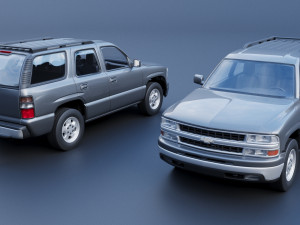 Chevrolet Tahoe 2002 3D Print Model