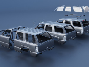 Chevrolet Tahoe 2002 3D Print Model
