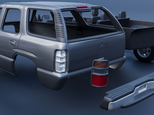 Chevrolet Tahoe 2002 3D Print Model