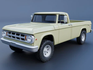 Dodge Power Wagon W100 1969 Modello di stampa 3D