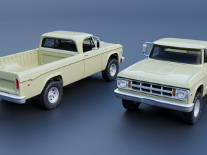 Dodge Power Wagon W100 1969 Modèles 3D en vedette