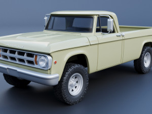 Dodge Power Wagon W100 1969 Modèles 3D en vedette