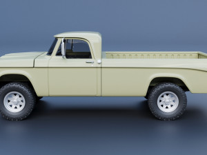 Dodge Power Wagon W100 1969 Modèles 3D en vedette