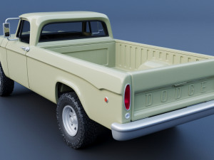 Dodge Power Wagon W100 1969 Modèles 3D en vedette