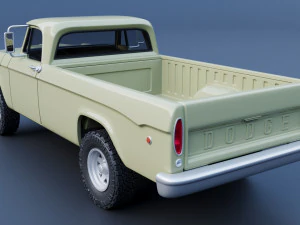 Dodge Power Wagon W100 1969 3D Print Model