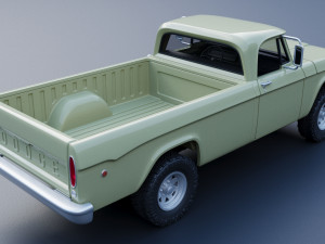 Dodge Power Wagon W100 1969 Modèles 3D en vedette