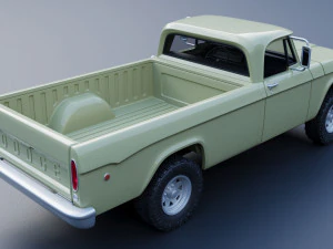 Dodge Power Wagon W100 1969 3D Print Model