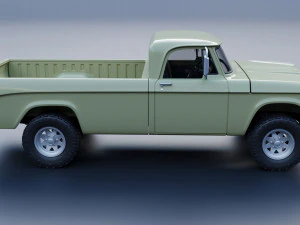 Dodge Power Wagon W100 1969 3D Print Model