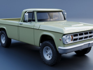 Dodge Power Wagon W100 1969 Modèles 3D en vedette
