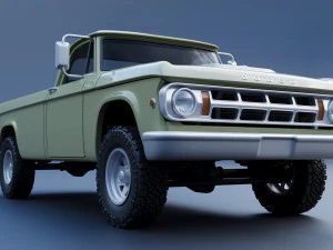 Dodge Power Wagon W100 1969 3D Print Model