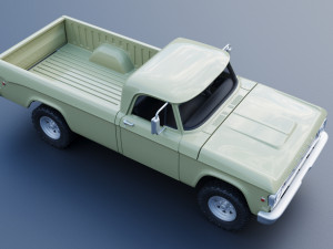 Dodge Power Wagon W100 1969 Modèles 3D en vedette