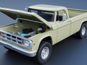 Dodge Power Wagon W100 1969 Modèles 3D en vedette