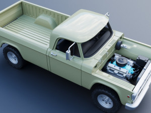 Dodge Power Wagon W100 1969 Modèles 3D en vedette