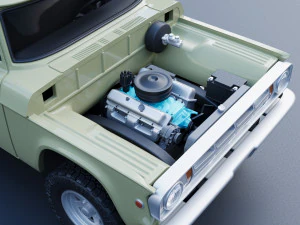 Dodge Power Wagon W100 1969 3D Print Model