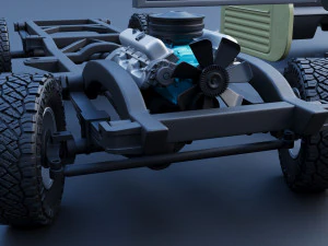 Dodge Power Wagon W100 1969 3D Print Model