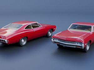 Chevrolet Impala 1968 3D प्रिंट मॉडल
