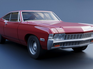 Chevrolet Impala 1968 3D Print Model